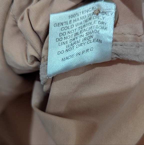 Sancia Vara Tencel Striped Boyfriend Shirt Size Large - Picture 3 of 10